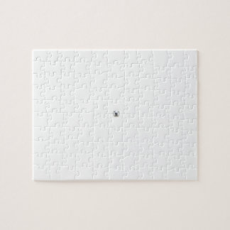 Polar björn i en snöstorm pussel