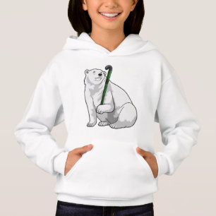 Polar björn i Hockey med Hockey stick T Shirt