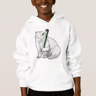 Polar björn i Hockey med Hockey stick T Shirt