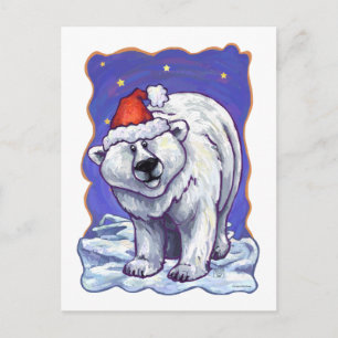 Polar Björn jul Helg Vykort