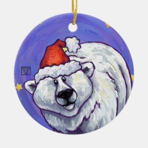 Polar Björn jul Julgransprydnad Keramik