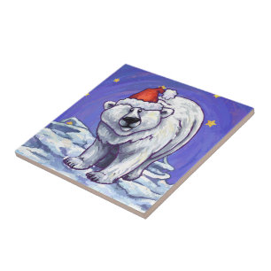 Polar Björn jul Kakelplatta