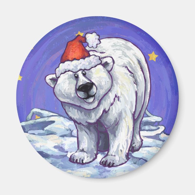 Polar Björn jul Magnet (Framsidan)