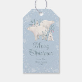 Polar Björn jul Presentetikett