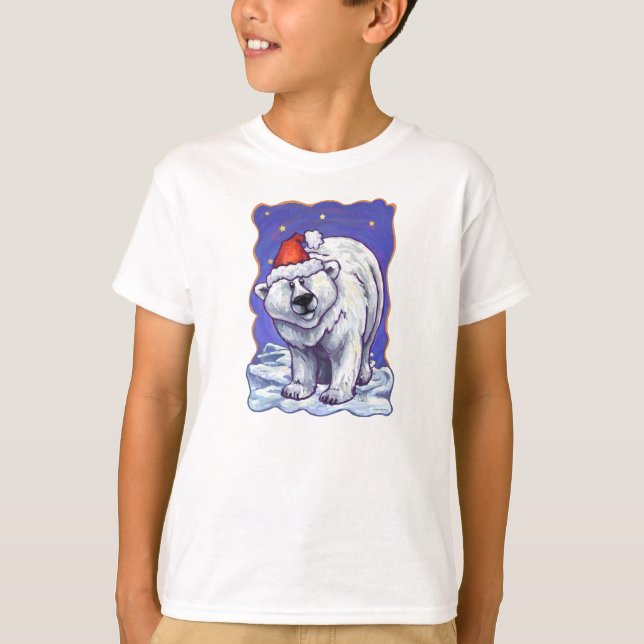 Polar Björn jul T-shirt (Framsida)