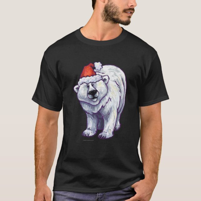 Polar Björn jul T Shirt (Framsida)