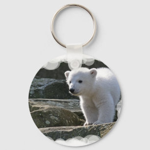 Polar björn Keychain för baby Nyckelring