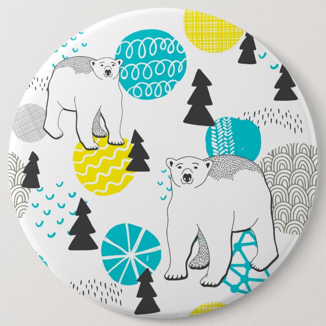Polar björn knapp (Framsida)
