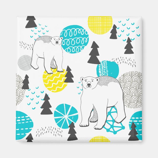 Polar björn magnet (Framsidan)