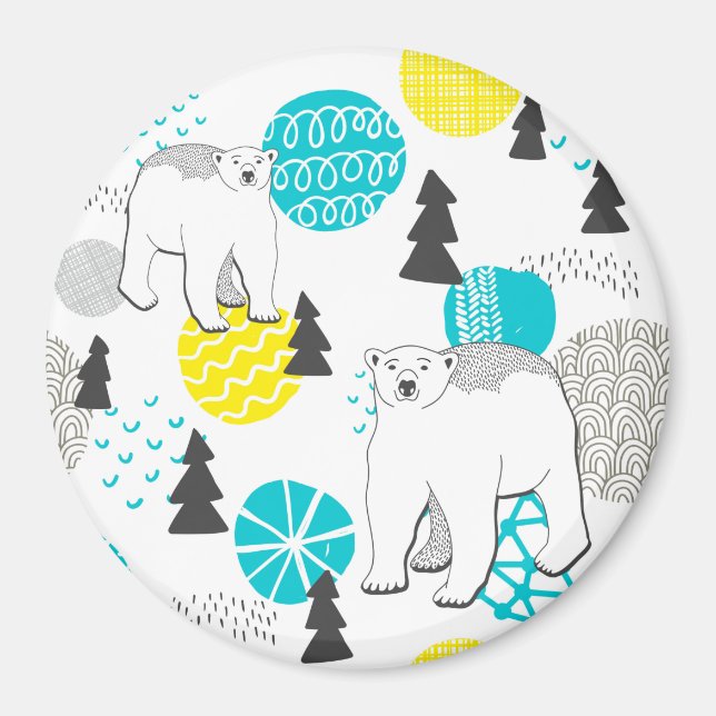 Polar björn magnet (Framsidan)