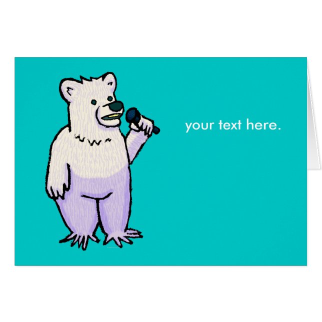 Polar björn Mike OBS Kort (Framsidan Horizontal)