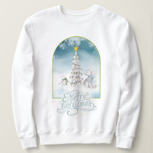 Polar Björn och Snögubbe-jultröja T Shirt