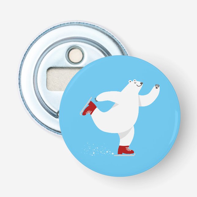 Polar Björn på is Flasköppnare (Framsidan)