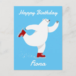 Polar Björn på is Helg Vykort