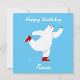 Polar Björn på is Julkort