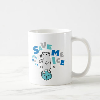 Polar björn på is kaffemugg