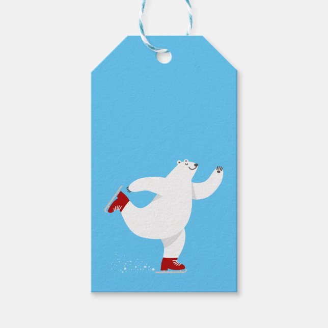 Polar Björn på is Presentetikett (Framsidan)