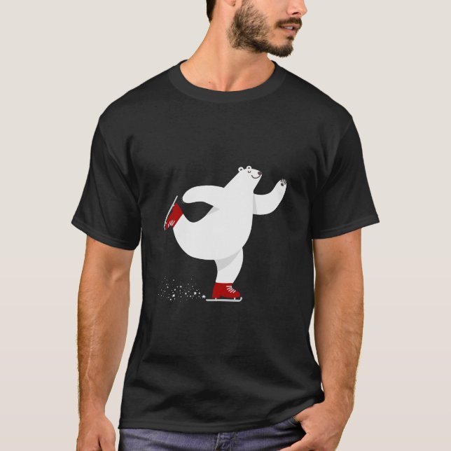 Polar Björn på is T Shirt (Framsida)