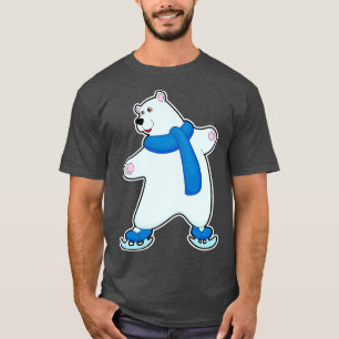 Polar björn på isar som roterar med Scarf T Shirt