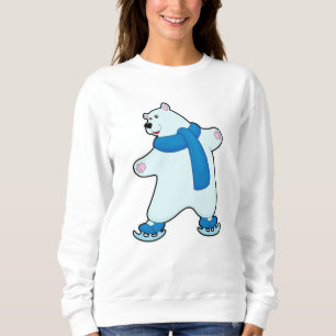 Polar björn på isar som roterar med Scarf T Shirt