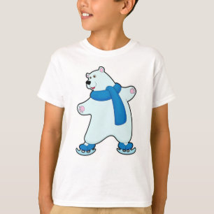 Polar björn på isar som roterar med Scarf T Shirt