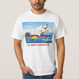 Polar björn på kajakmanarT-tröja T-shirt
