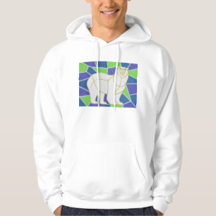 Polar björn på målat glass sweatshirt