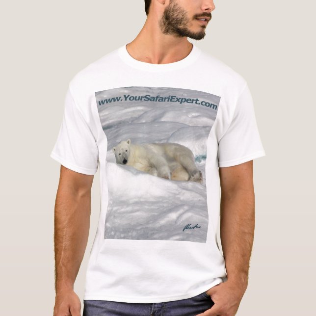 Polar björn på packeis (bekläda & dra tillbaka t-shirt (Framsida)