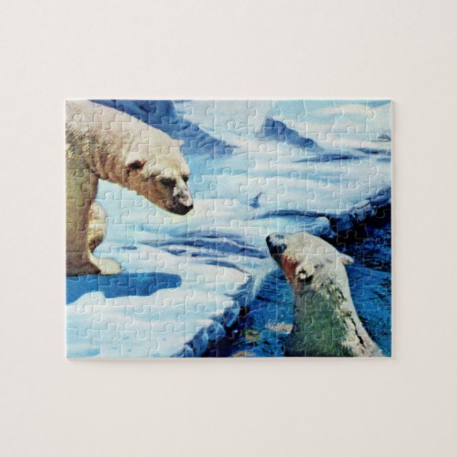 polar björn pussel (Horisontell)