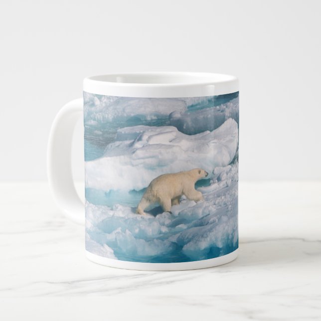 Polar Björn som går på sjön Jumbo Mugg (Framsida vänster)