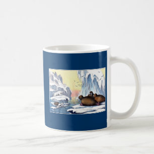 Polar, björn, valross och Sälar Kaffemugg