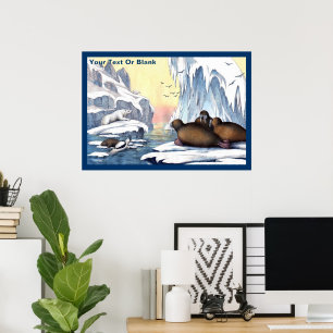 Polar, björn, valross och Sälar Poster