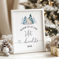 Polar björn Varm vid hetten som choklad pub Poster