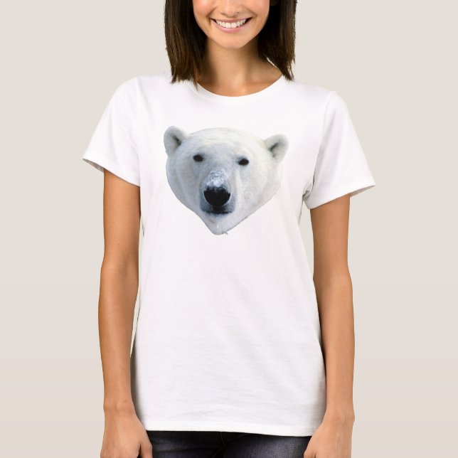 Polar björnansikteT-tröja T Shirt (Framsida)