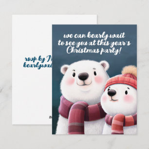 Polar Björnbjörn Unge Julkort
