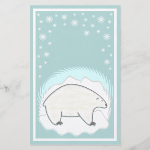 Polar björnbrevpapper brevpapper