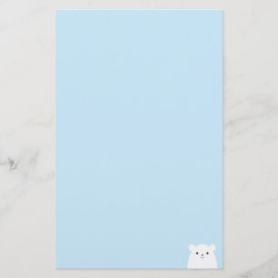 Polar björnbrevpapper för Peekaboo Brevpapper
