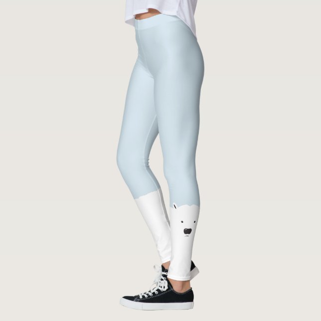 Polar björndamasker leggings (Vänster)
