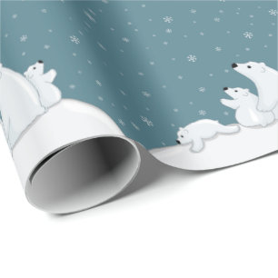 Polar björnfamilj presentpapper