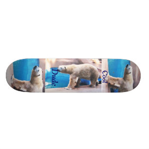 Polar björngalt för kall Dude Old School Skateboard Bräda 18 Cm