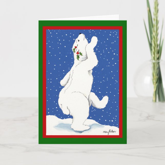POLAR BJÖRNHÄLSNING HELGKORT (Framsida)