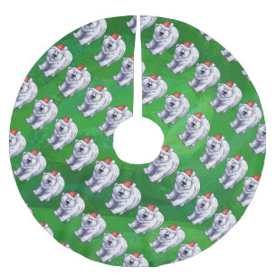 Polar björnjul på grönt julgransmatta borstad polyester