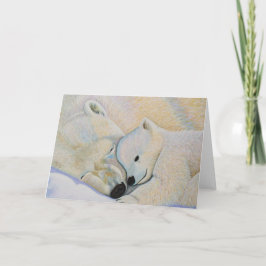 Polar björnkärlek helgkort