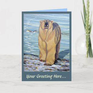 Polar björnkonst Cards beställnings- Helgkort