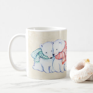 POLAR BJÖRNMUGG.  POLARBEAR-GÅVA KAFFEMUGG