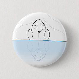 Polar björnreflexion på global värme knapp