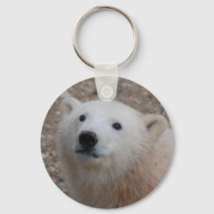 Polar björnunge nyckelring