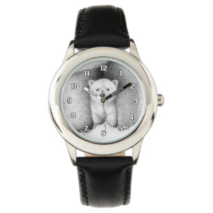 Polar björnungeklocka armbandsur