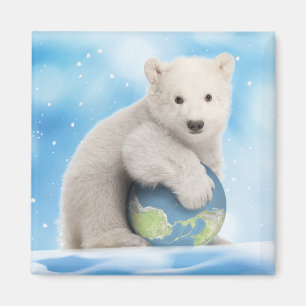 Polar björnvärldsmagnet magnet