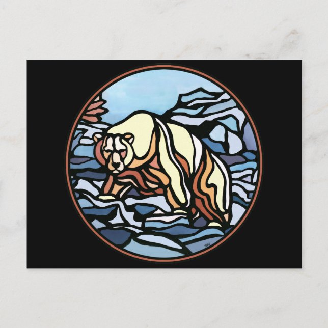 Polar Brevkort - inbyggt Bear Art-vykort Vykort (Framsida)